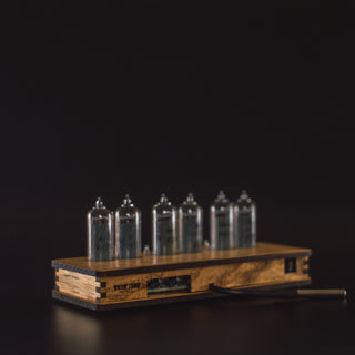 Nixie Tube Clock 6X IN-14 with Replaceable Nixie Tubes, Temperature Sensor, Calenadar, Alarm Clock, Visual Effects