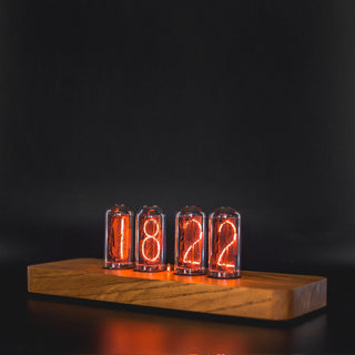 Authentic Large IN-18 Nixie Tube Clock | Replaceable Tubes | Motion Sensor | Solid Wood Case - NIXIE STAR