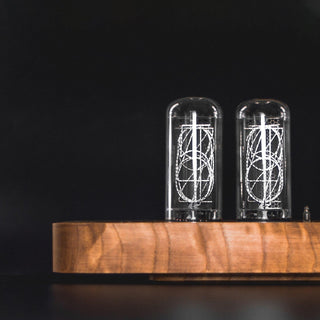 Authentic Large IN-18 Nixie Tube Clock | Replaceable Tubes | Motion Sensor | Solid Wood Case - NIXIE STAR