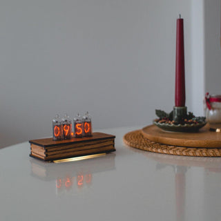 Authentic Nixie Tube Clock | Vintage Design | Energy Saving | Extra Tube Included | High Precision - NIXIE STAR