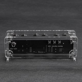 Nixie Tube Clock with Replaceable IN-12 Nixie Tubes, Visual Effects, Alarm Clock Function, High Precision, Clear Acrylic Enclosure - NIXIE STAR