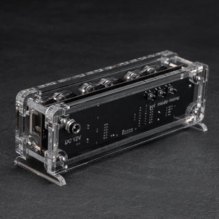 Nixie Tube Clock with Replaceable IN-12 Nixie Tubes, Visual Effects, Alarm Clock Function, High Precision, Clear Acrylic Enclosure - NIXIE STAR