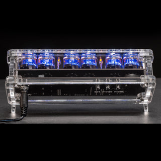 Nixie Tube Clock with Replaceable IN-12 Nixie Tubes, Visual Effects, Alarm Clock Function, High Precision, Clear Acrylic Enclosure - NIXIE STAR