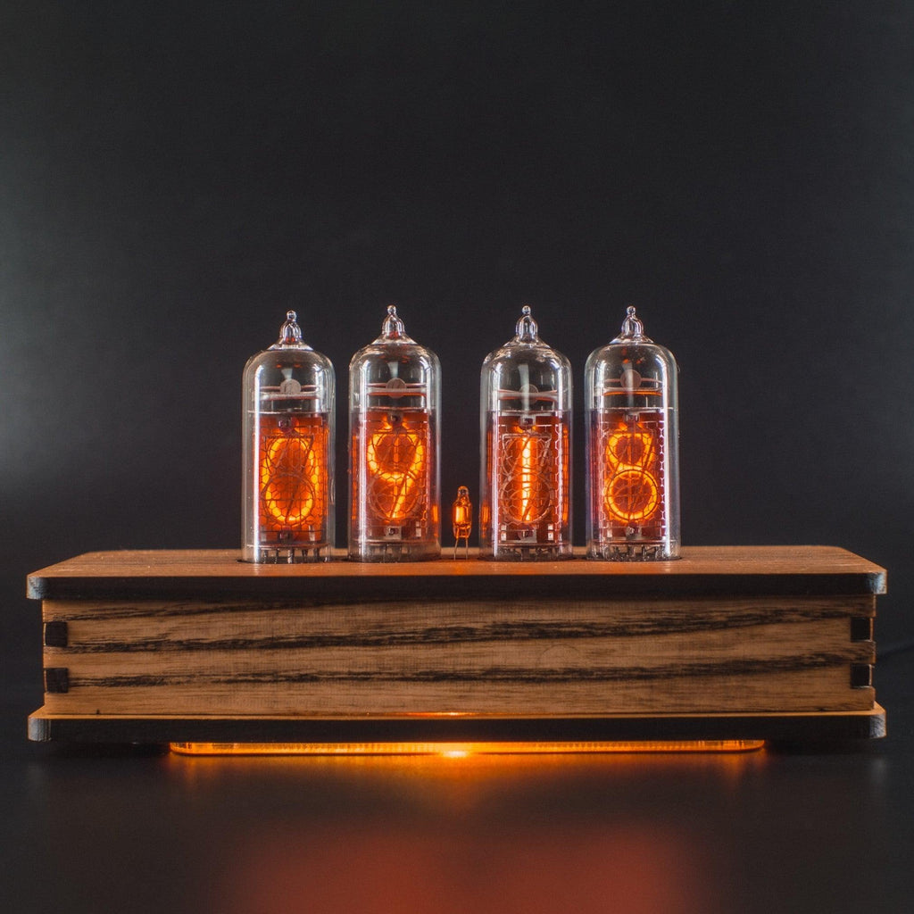 Authentic Nixie Tube Clock, Vintage Design, Energy Saving, Extra Tube