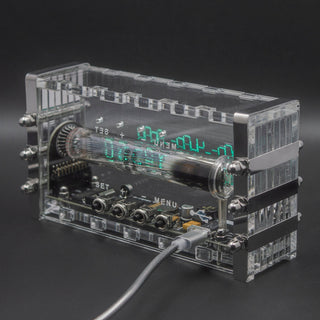 IV-18 VFD Tube Clock — Acrylic and Metal — Soviet IV-18 vacuum tube clock