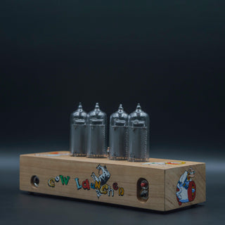 Hand-painted Nixie Tube Clock with Replaceable IN-14 Nixie Tubes, Motion Sensor, Visual Effects, Earth Worm Jim - NIXIE STAR