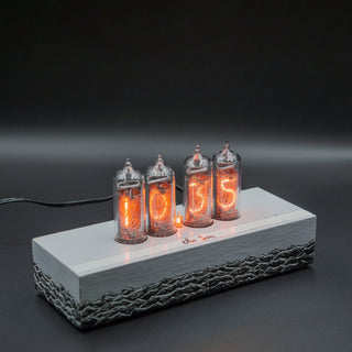 Hand-painted Nixie Tube Clock with Replaceable IN-14 Nixie Tubes, Motion Sensor, Visual Effects - NIXIE STAR