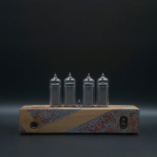 Hand-painted Nixie Tube Clock with Replaceable IN-14 Nixie Tubes, Motion Sensor, Visual Effects - NIXIE STAR