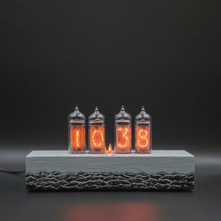 Hand-painted Nixie Tube Clock with Replaceable IN-14 Nixie Tubes, Motion Sensor, Visual Effects - NIXIE STAR