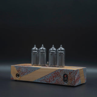 Hand-painted Nixie Tube Clock with Replaceable IN-14 Nixie Tubes, Motion Sensor, Visual Effects - NIXIE STAR