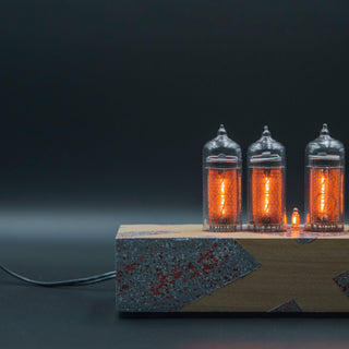 Hand-painted Nixie Tube Clock with Replaceable IN-14 Nixie Tubes, Motion Sensor, Visual Effects - NIXIE STAR