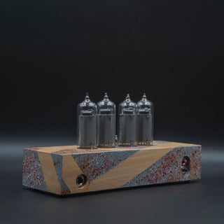 Hand-painted Nixie Tube Clock with Replaceable IN-14 Nixie Tubes, Motion Sensor, Visual Effects - NIXIE STAR