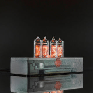 Hand-painted Nixie Tube Clock with Replaceable IN-14 Nixie Tubes, Motion Sensor, Visual Effects, Doom Game Fans - NIXIE STAR