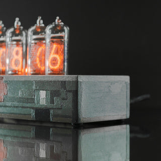 Hand-painted Nixie Tube Clock with Replaceable IN-14 Nixie Tubes, Motion Sensor, Visual Effects, Doom Game Fans - NIXIE STAR