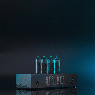 Hand-painted Stalker Nixie Tube Clock with Replaceable IN-14 Nixie Tubes, Motion Sensor, Visual Effects - NIXIE STAR