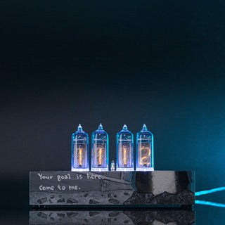 Hand-painted Stalker Nixie Tube Clock with Replaceable IN-14 Nixie Tubes, Motion Sensor, Visual Effects - NIXIE STAR