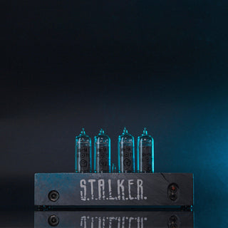 Hand-painted Stalker Nixie Tube Clock with Replaceable IN-14 Nixie Tubes, Motion Sensor, Visual Effects - NIXIE STAR