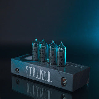 Hand-painted Stalker Nixie Tube Clock with Replaceable IN-14 Nixie Tubes, Motion Sensor, Visual Effects - NIXIE STAR